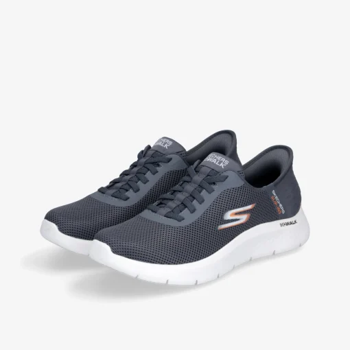 SKECHERS GO WALK FLEX HANDS UP Herren Sneaker Low-Herren Größen Ab 47 | Sneaker