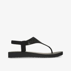SKECHERS MEDITATION ROCKSTAR Damen Zehentrenner-Damen Sandalen