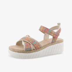 TOM TAILOR ​ Damen Keilsandale-Damen Sandalen