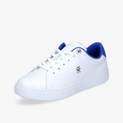 TOMMY HILFIGER ELEVATED ESSENTIAL COURT Damen Klassischer Schnürer-Damen Halbschuhe | Sneaker