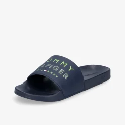 TOMMY HILFIGER Embossed Herren Pantolette-Herren Badeschuhe | Sandalen
