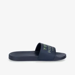 TOMMY HILFIGER Embossed Herren Pantolette-Herren Badeschuhe | Sandalen